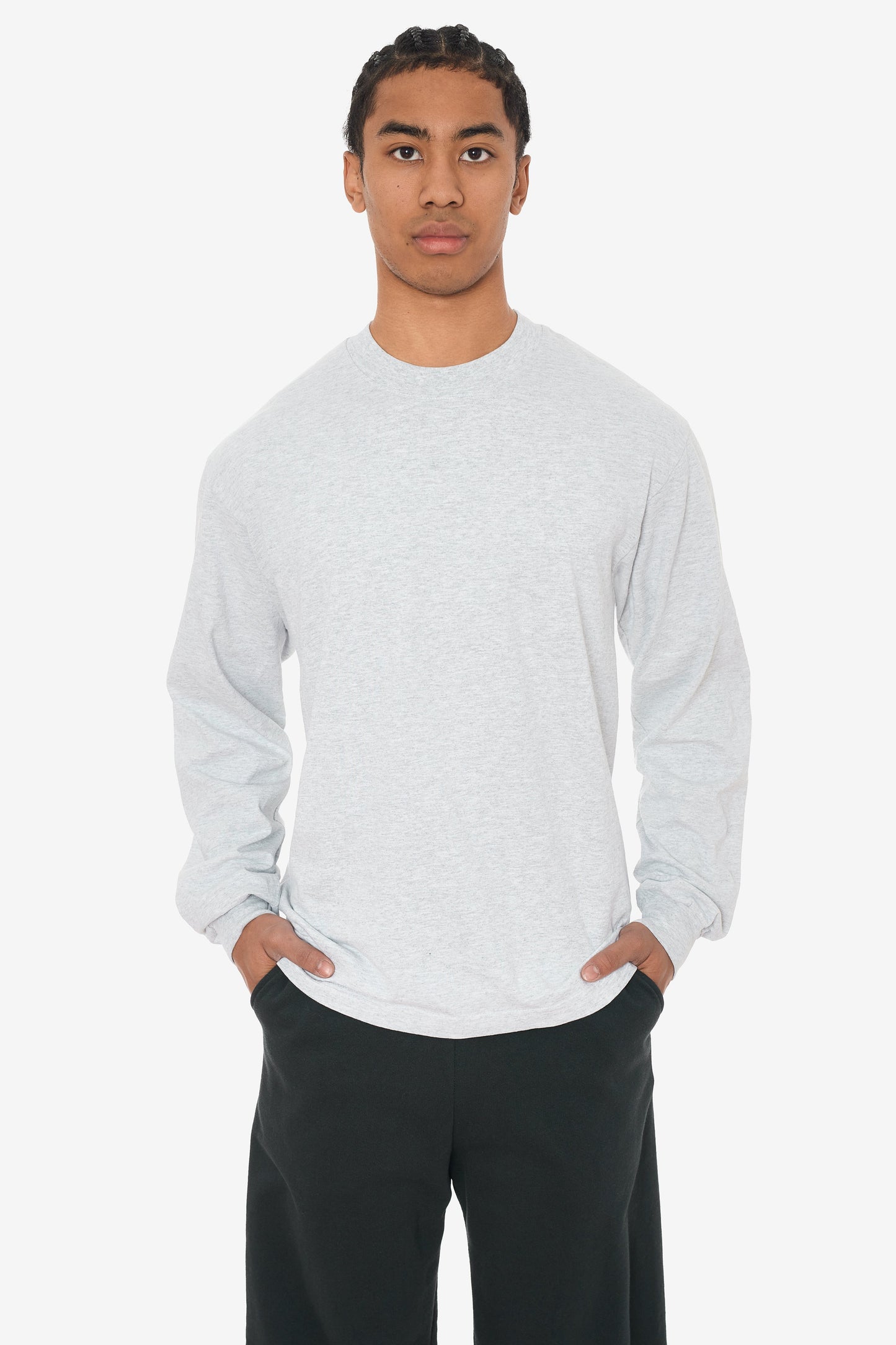 1807GD - 6.5oz Long Sleeve Garment Dye Crew Neck T-Shirt