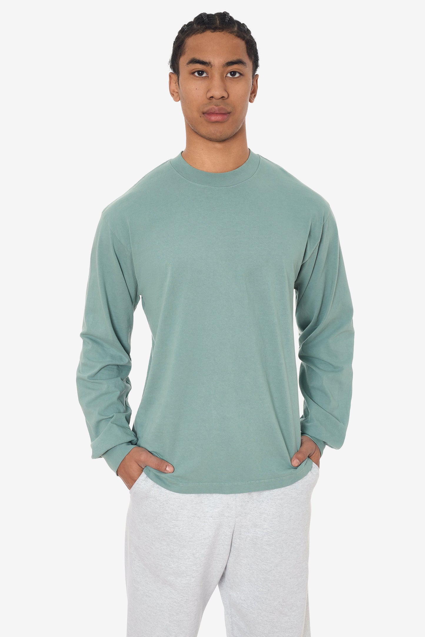 1807GD - 6.5oz Long Sleeve Garment Dye Crew Neck T-Shirt
