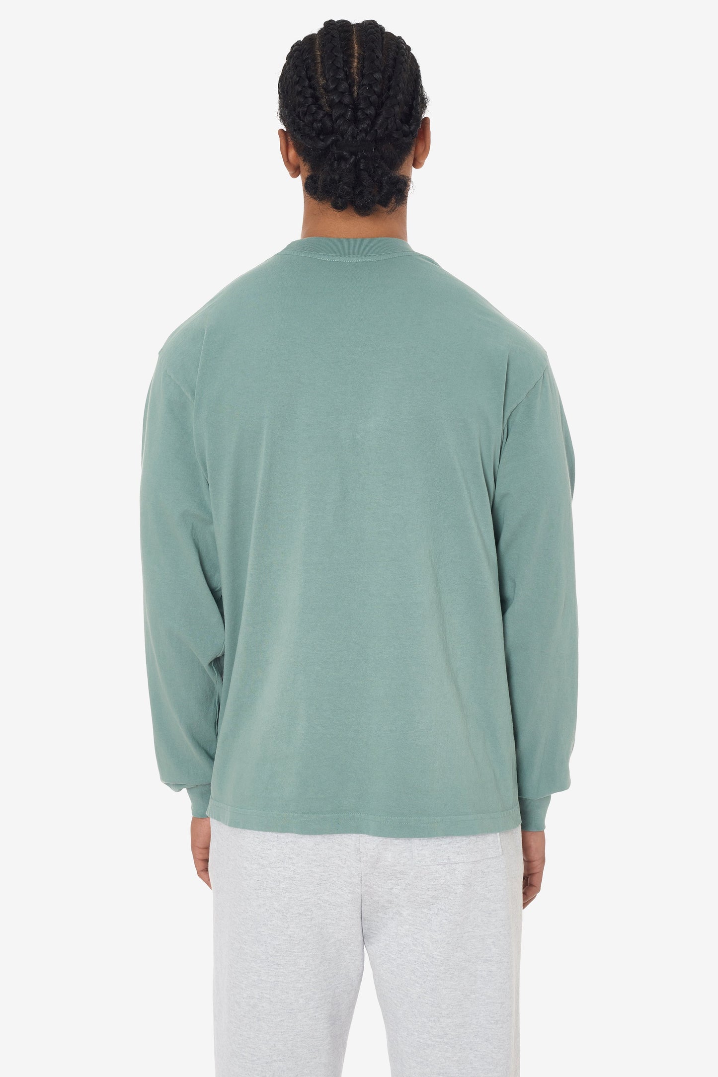 1807GD - 6.5oz Long Sleeve Garment Dye Crew Neck T-Shirt