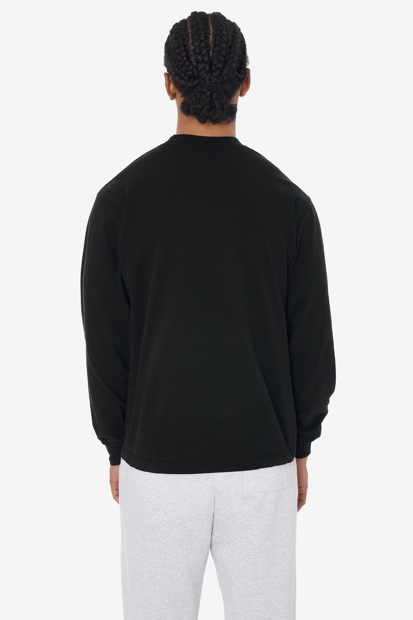 1807GD - 6.5oz Long Sleeve Garment Dye Crew Neck T-Shirt