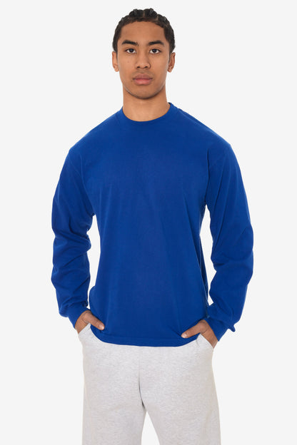 1807GD - 6.5oz Long Sleeve Garment Dye Crew Neck T-Shirt