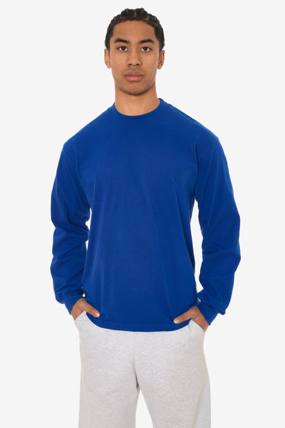 1807GD - 6.5oz Long Sleeve Garment Dye Crew Neck T-Shirt