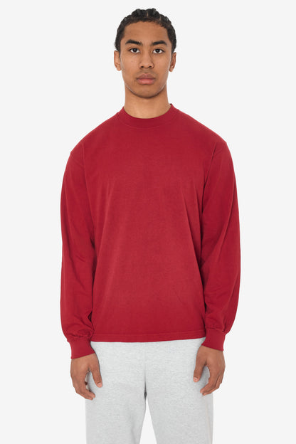 1807GD - 6.5oz Long Sleeve Garment Dye Crew Neck T-Shirt