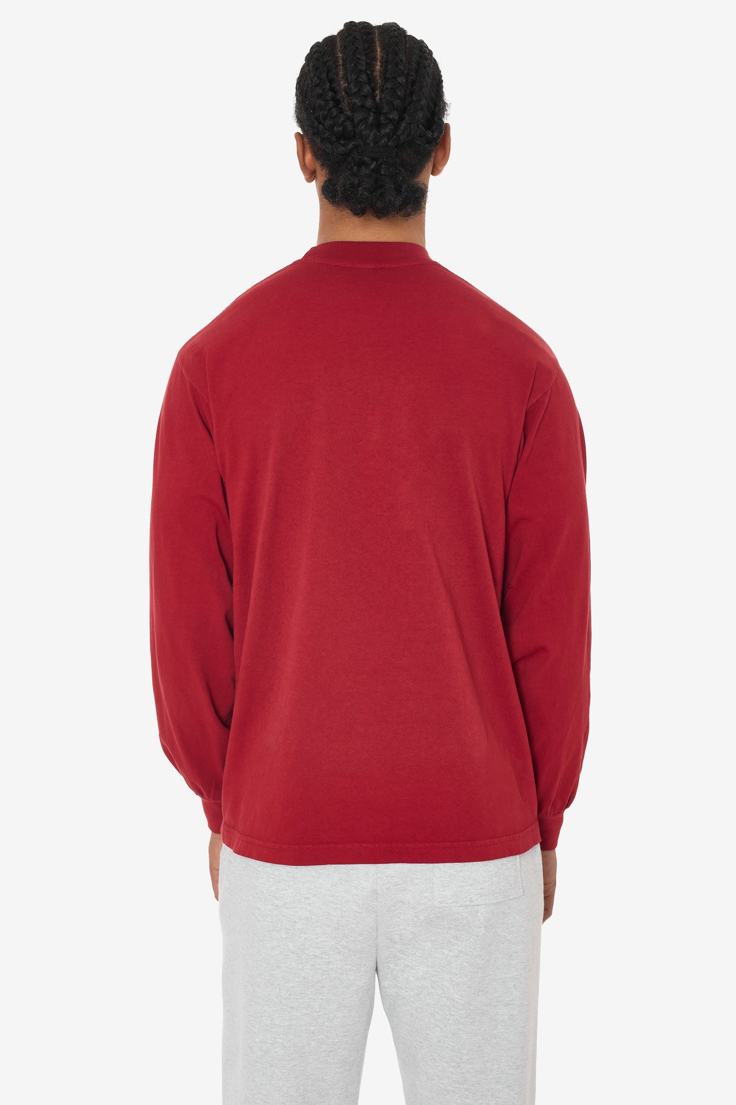 1807GD - 6.5oz Long Sleeve Garment Dye Crew Neck T-Shirt