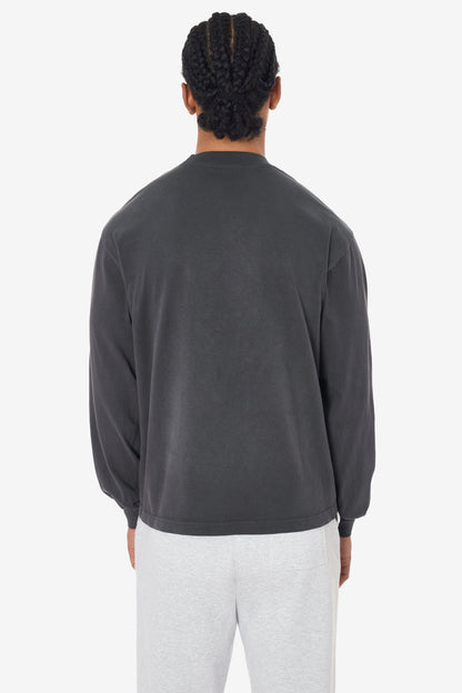 1807GD - 6.5oz Long Sleeve Garment Dye Crew Neck T-Shirt