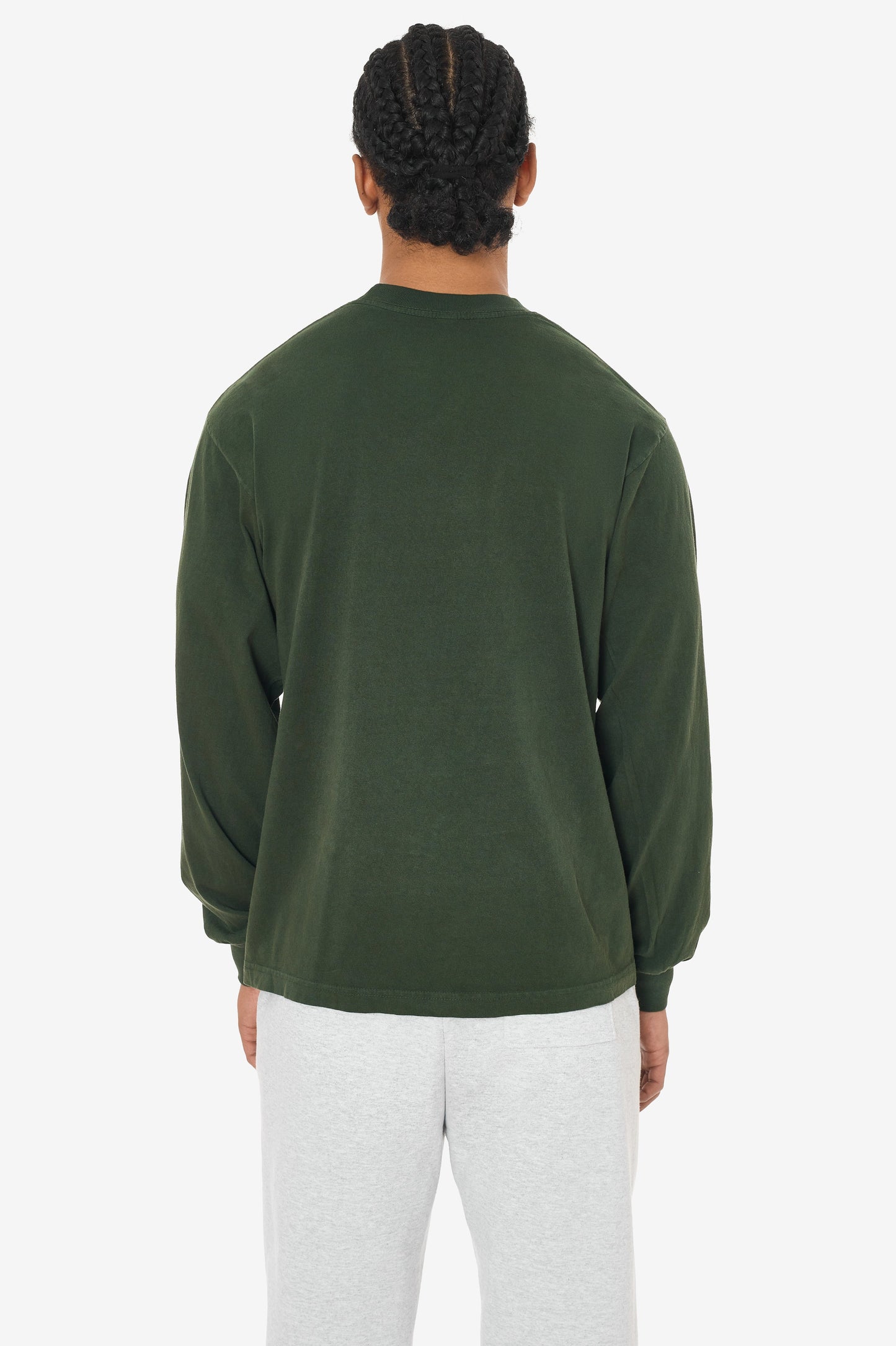 1807GD - 6.5oz Long Sleeve Garment Dye Crew Neck T-Shirt