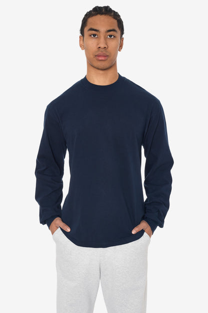 1807GD - 6.5oz Long Sleeve Garment Dye Crew Neck T-Shirt