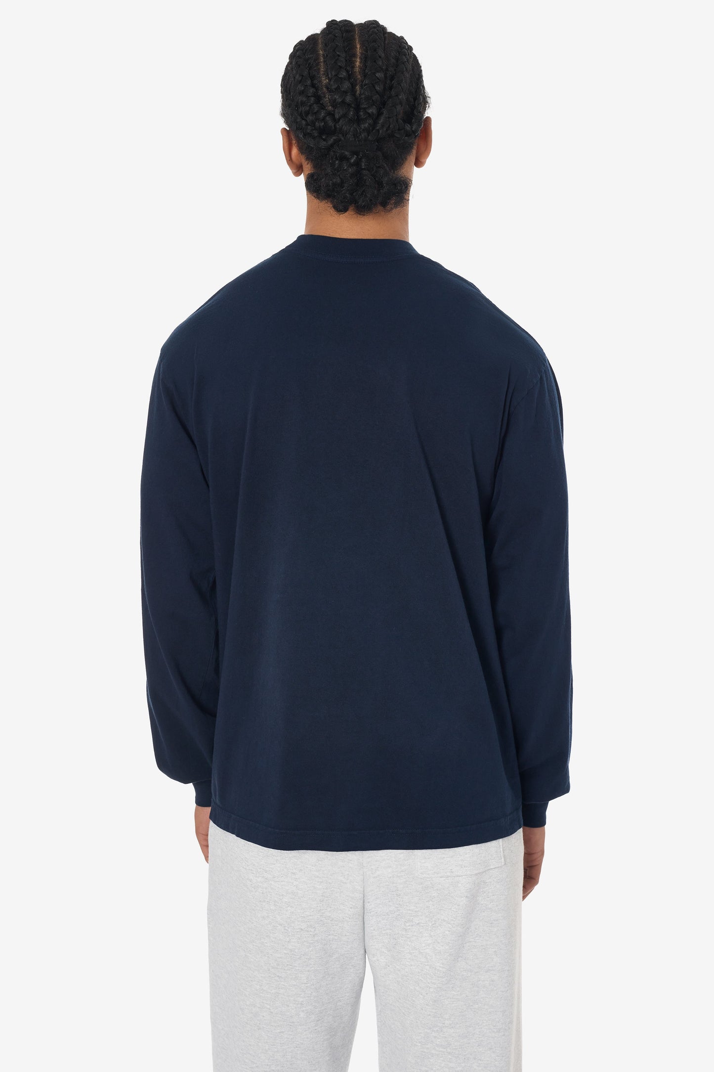 1807GD - 6.5oz Long Sleeve Garment Dye Crew Neck T-Shirt