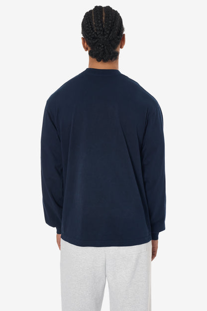 1807GD - 6.5oz Long Sleeve Garment Dye Crew Neck T-Shirt
