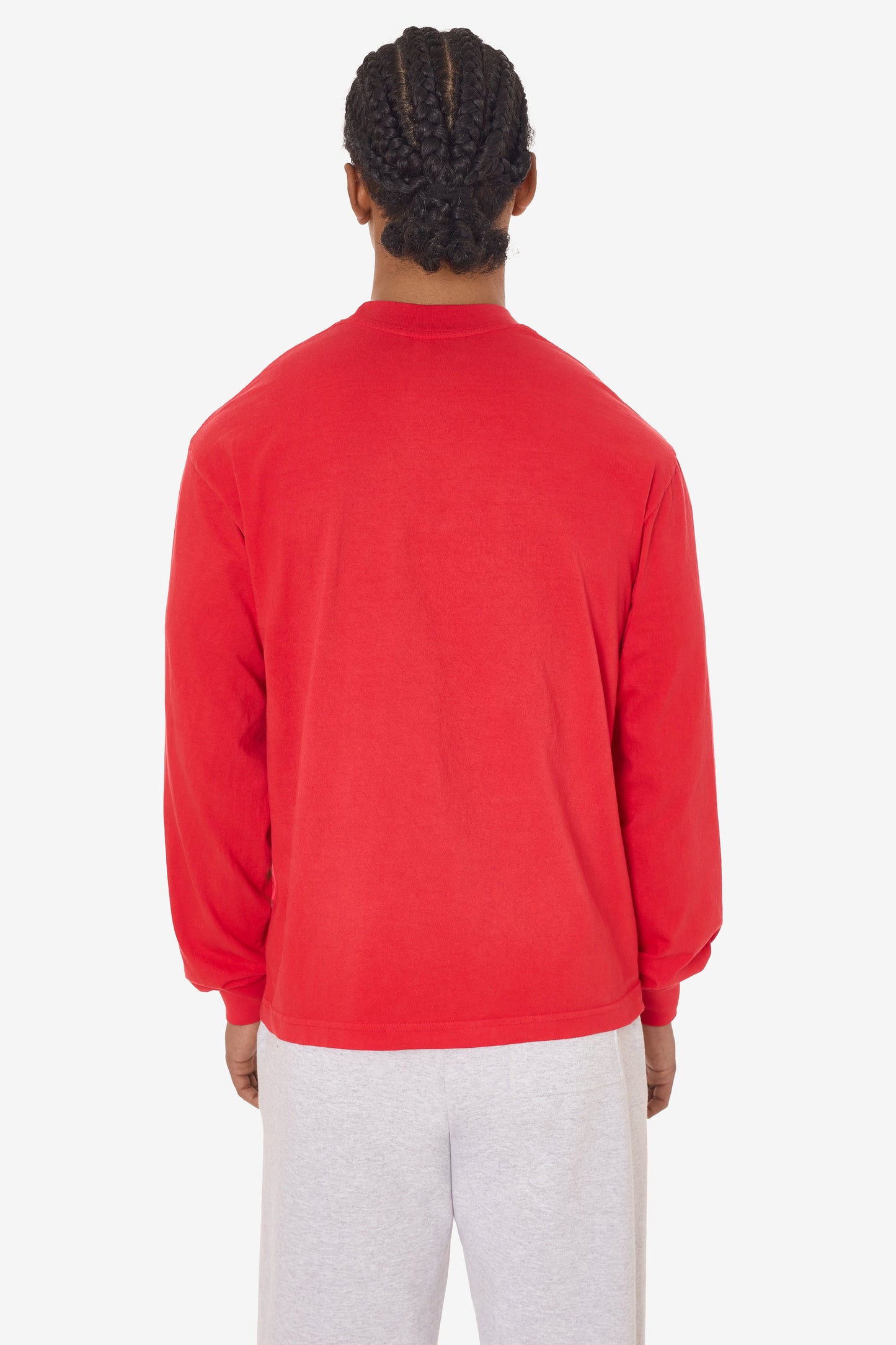 1807GD - 6.5oz Long Sleeve Garment Dye Crew Neck T-Shirt