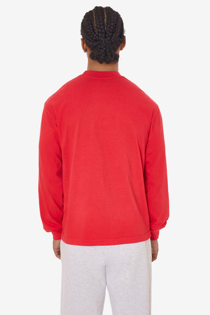 1807GD - 6.5oz Long Sleeve Garment Dye Crew Neck T-Shirt
