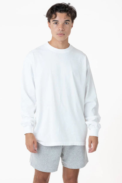 The 1807 - 6.5oz Garment Dye Crew Neck Long Sleeve T-Shirt (Imperfect)