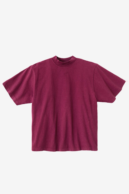 1825GD - Oversized Short Sleeve High Mockneck T-shirt