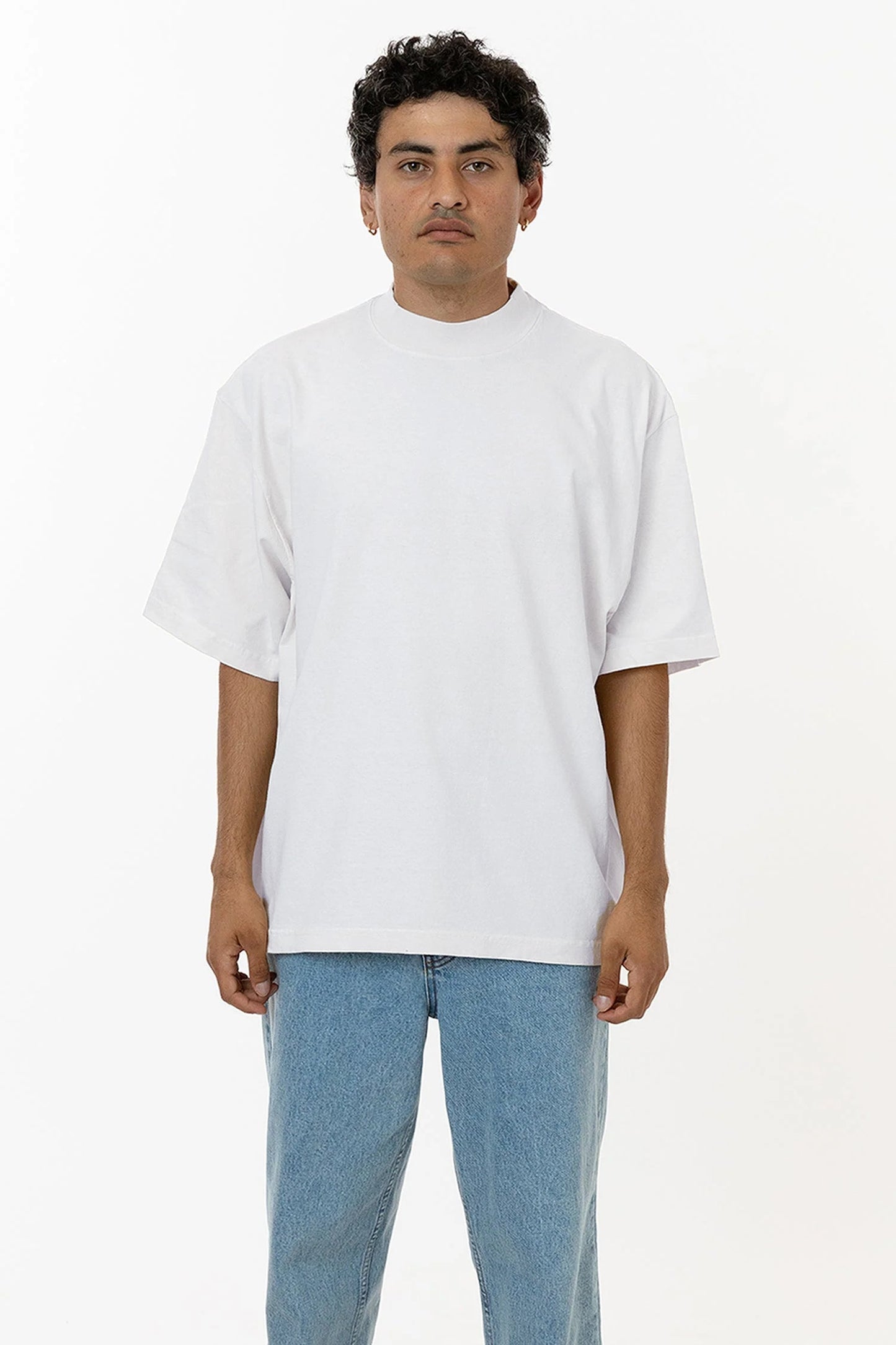 1825GD Unisex - Oversized Short Sleeve High Mockneck T-shirt