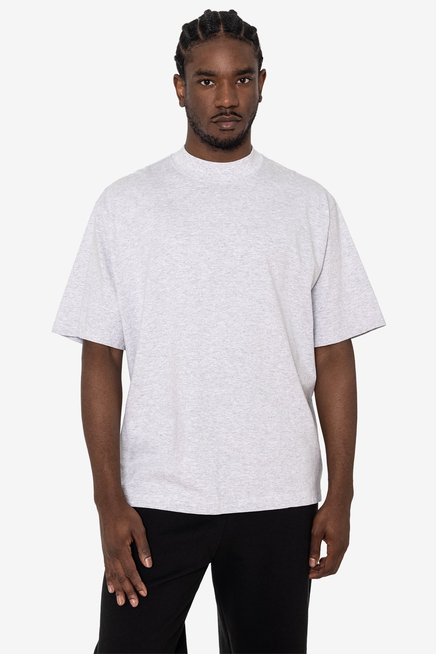 1825GD - Oversized Short Sleeve High Mockneck T-shirt