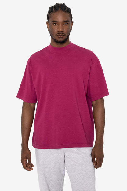 1825GD - Oversized Short Sleeve High Mockneck T-shirt