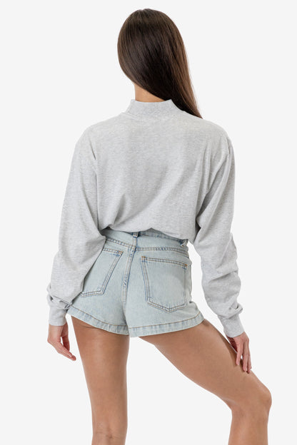 1827GD Unisex - Oversized Long Sleeve High Mockneck T-Shirt