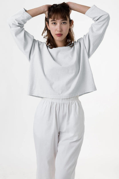 1839GD - Long Sleeve Garment Dye Cropped T-Shirt