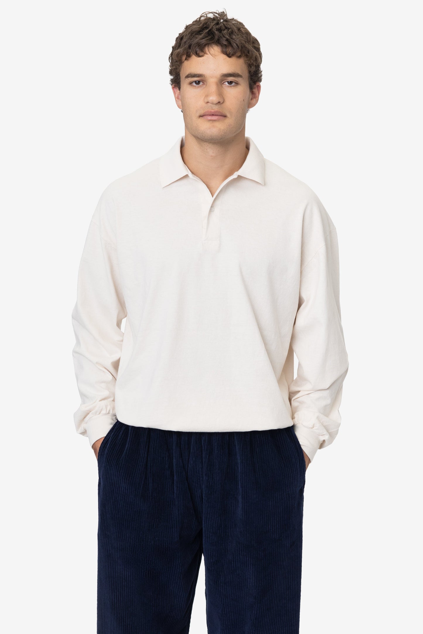 18417GD - 18/1 Long Sleeve Polo T-Shirt