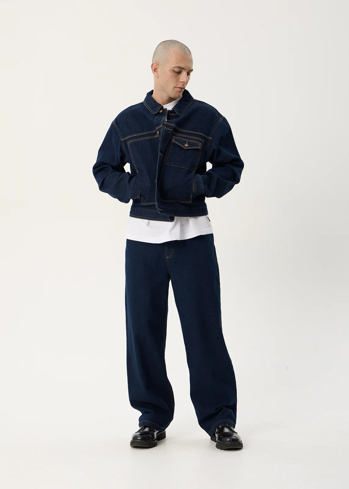 AFENDS Mens Yukon - Denim Jacket - Ink