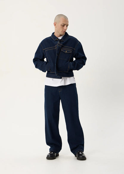 AFENDS Mens Yukon - Denim Jacket - Ink