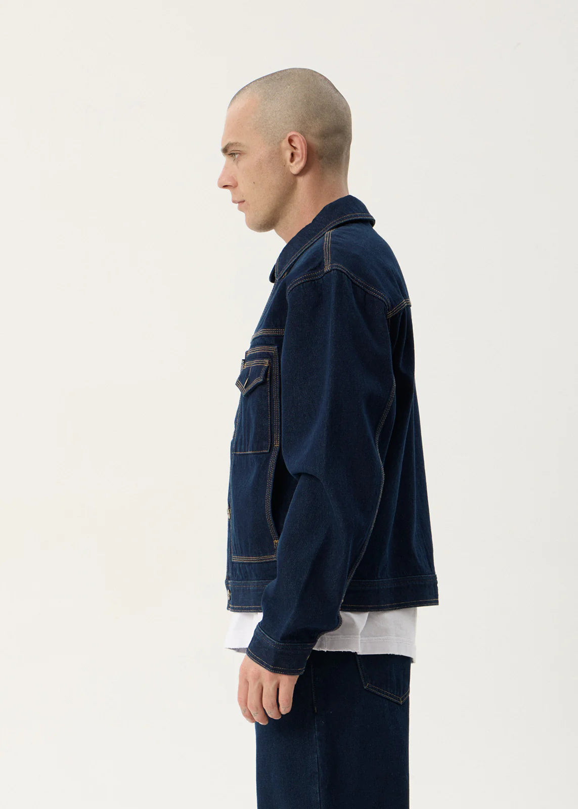 AFENDS Mens Yukon - Denim Jacket - Ink