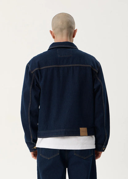 AFENDS Mens Yukon - Denim Jacket - Ink