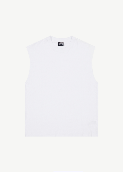 AFENDS Mens Vacation - Sleeveless Tee - White