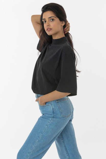 1825GD Unisex - Oversized Short Sleeve High Mockneck T-shirt
