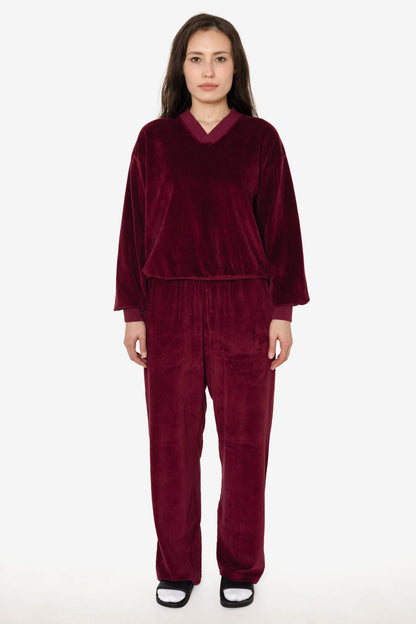 VLR445GD - Garment Dye Velour Open Bottom Sweatpants
