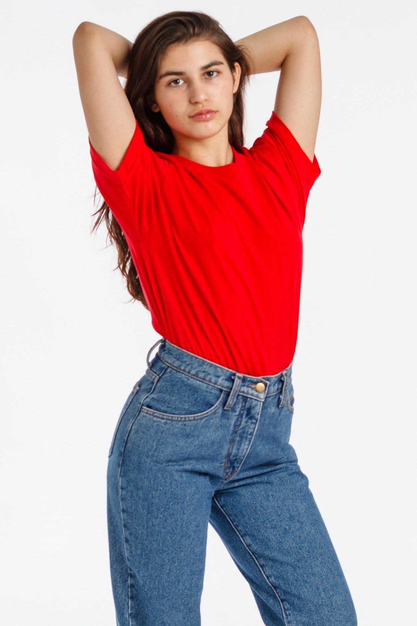 20001 - Fine Jersey Crew Neck T-Shirt