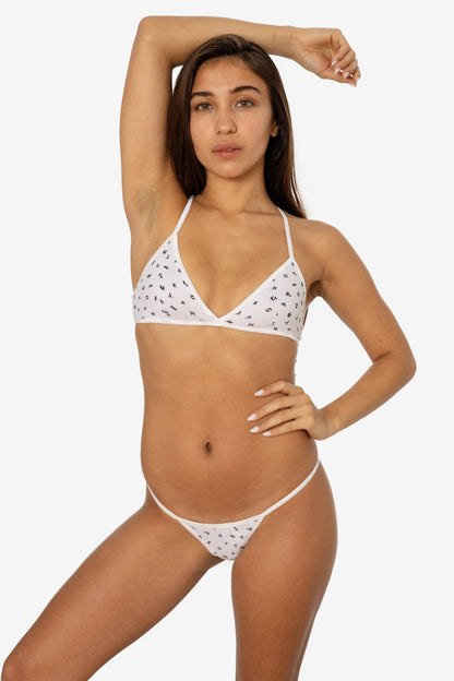 8392P - Printed Crossback Bra