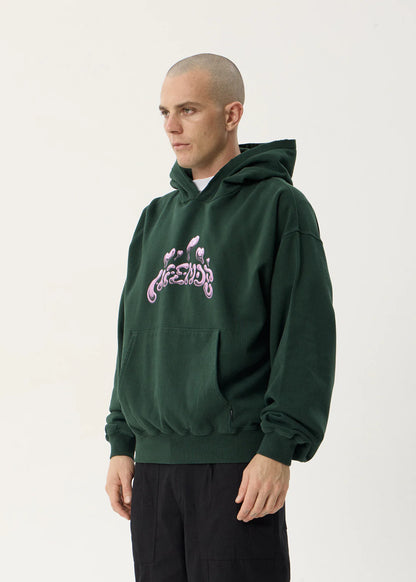 AFENDS Mens Devotion - Boxy Hood - Washed Pine