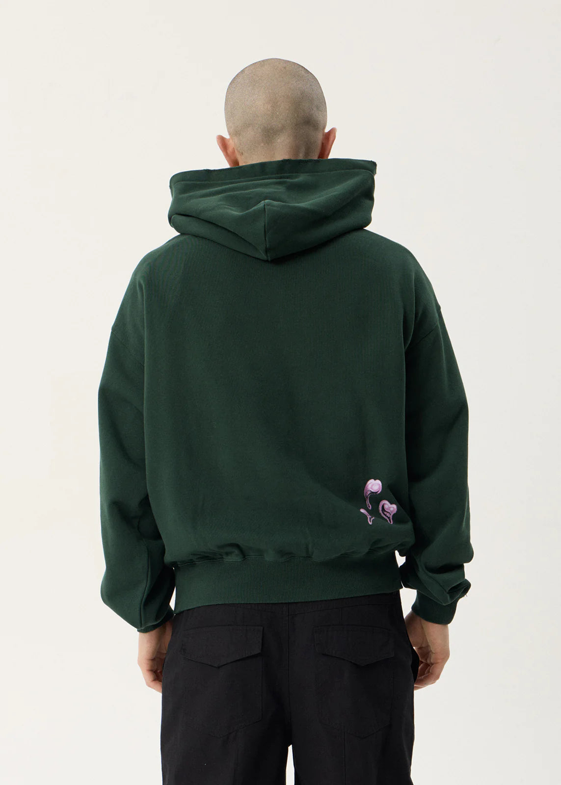 AFENDS Mens Devotion - Boxy Hood - Washed Pine