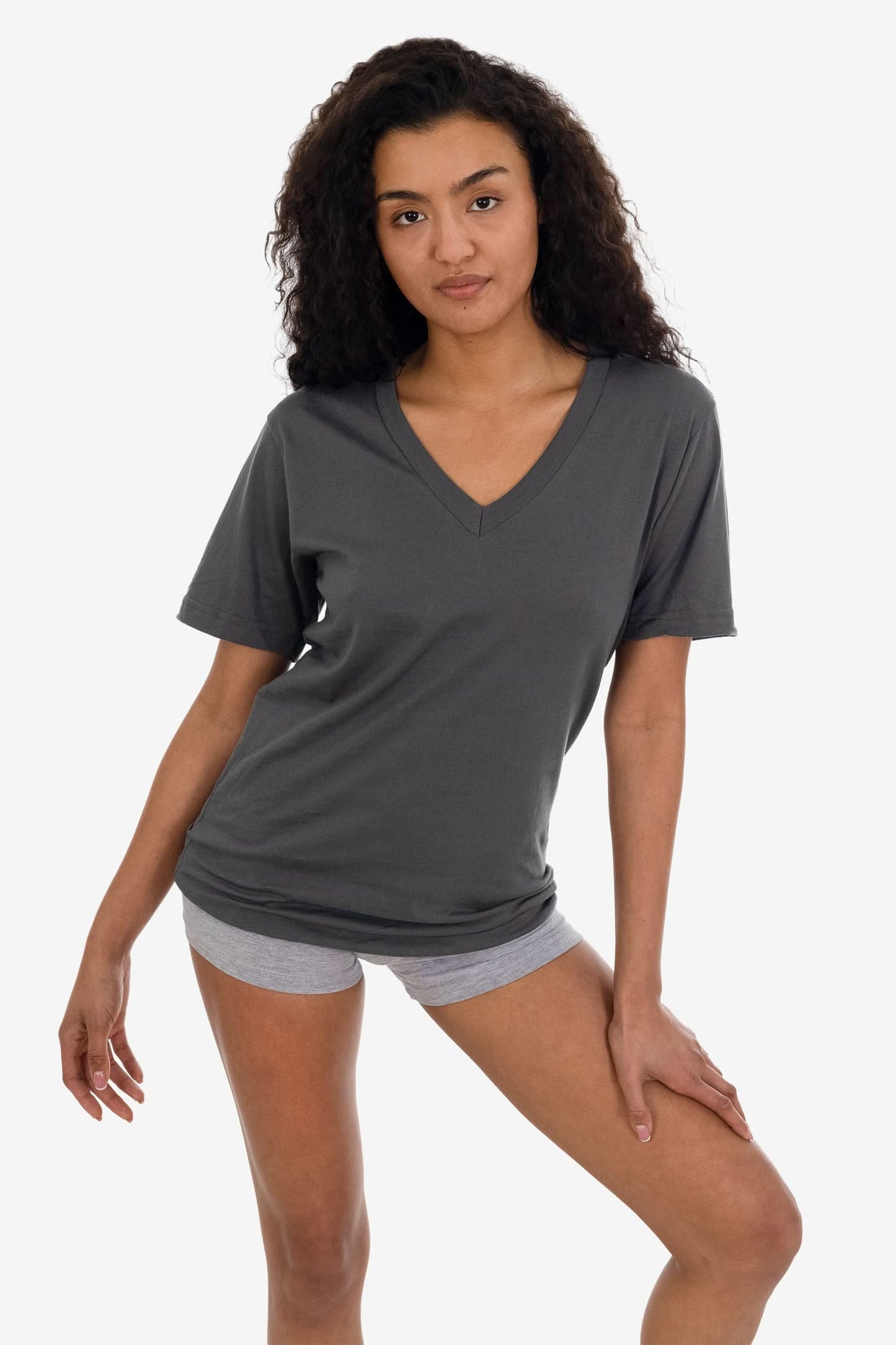 24056 - Fine Jersey V-Neck T-Shirt