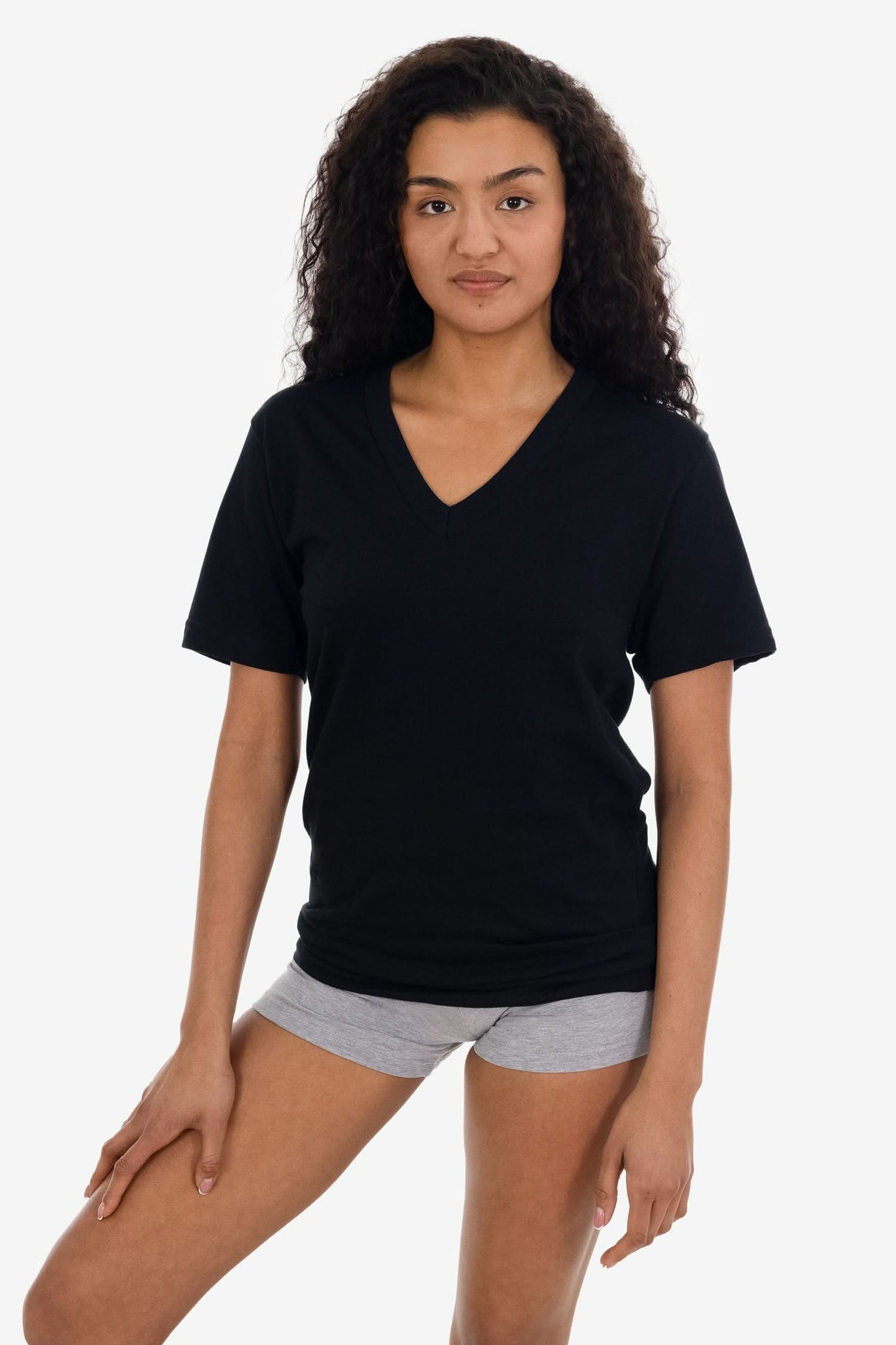 24056 - Fine Jersey V-Neck T-Shirt