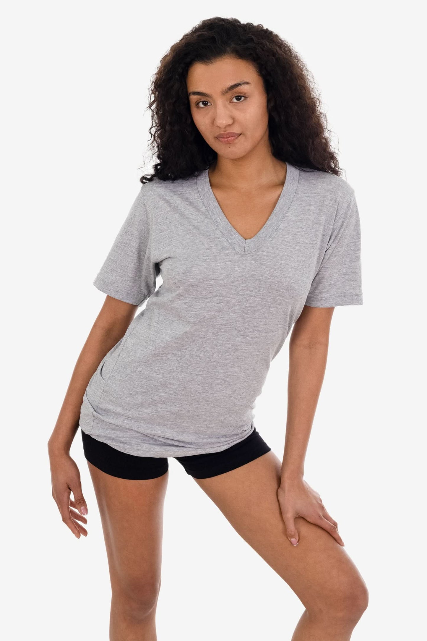 24056 - Fine Jersey V-Neck T-Shirt