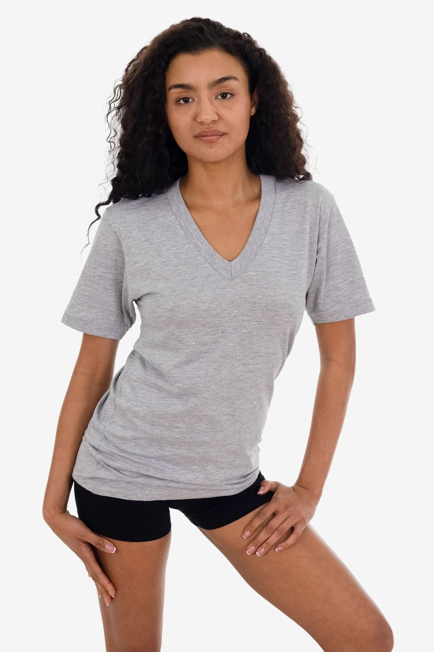 24056 - Fine Jersey V-Neck T-Shirt