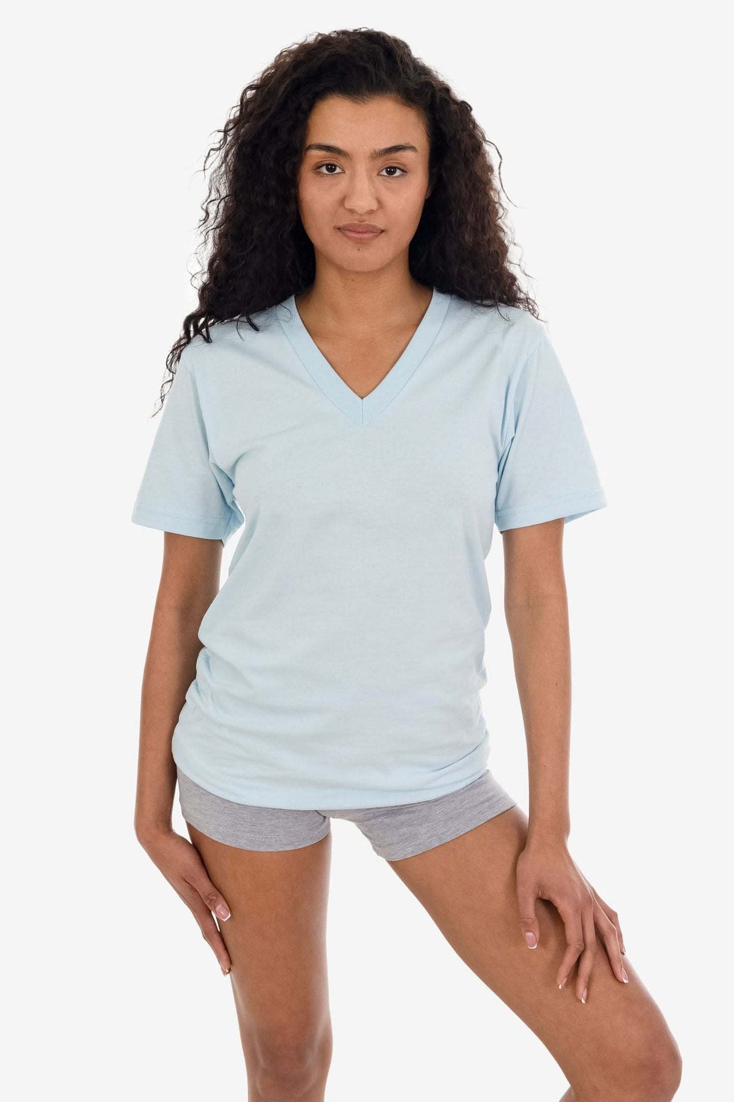 24056 - Fine Jersey V-Neck T-Shirt