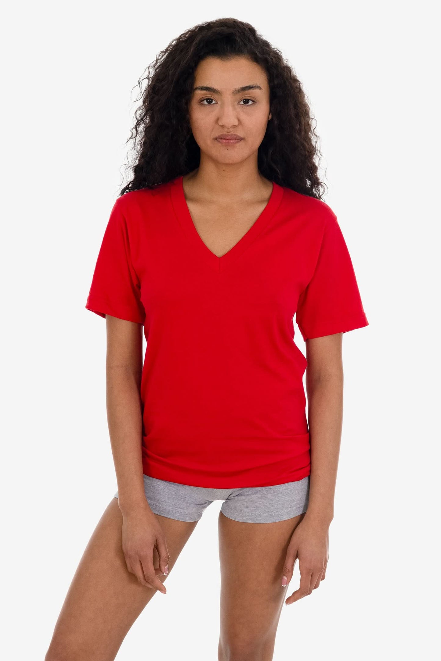 24056 - Fine Jersey V-Neck T-Shirt
