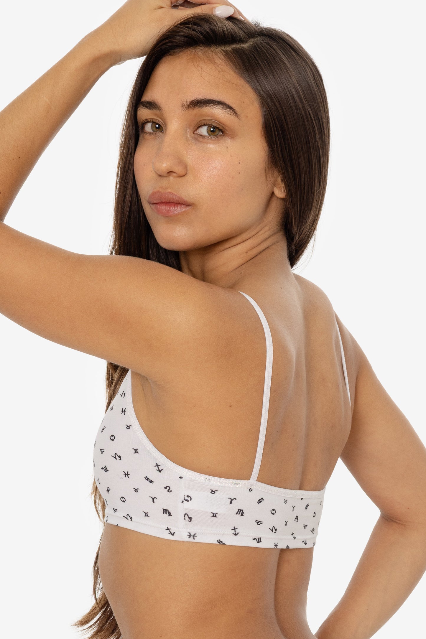 8370P - Printed Spaghetti Crop Top