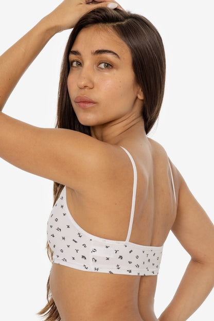 8370P - Printed Spaghetti Crop Top
