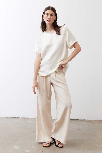 The Wide Leg Linen Trousers