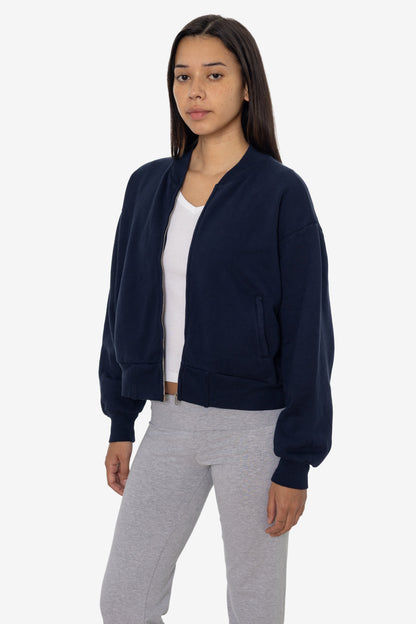ALP375GD - Alpine Fleece Zip Up Cropped Bomber