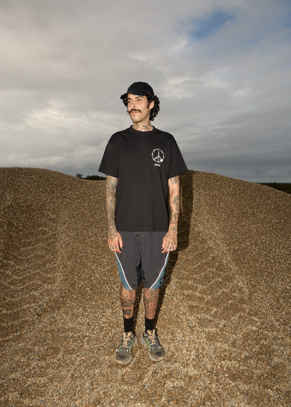 AFENDS Mens Energy - Boxy Tee - Black