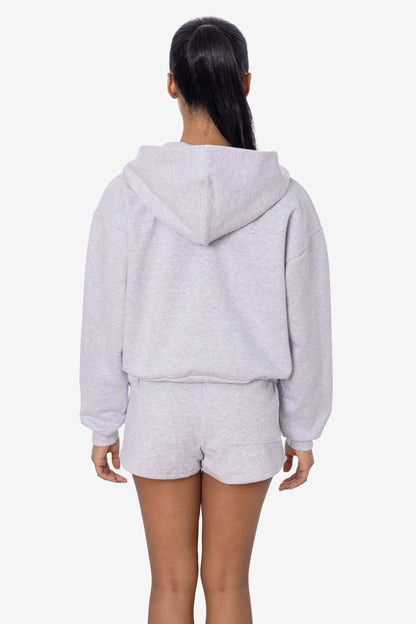 HF16 - Heavy Fleece Cropped Zip-Up Hoodie (Piece Dye)