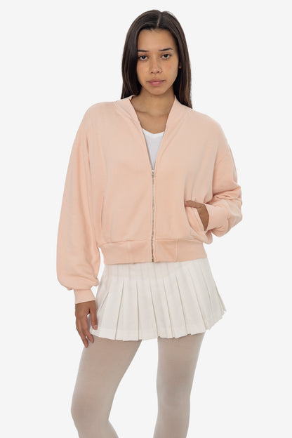 ALP375GD - Alpine Fleece Zip Up Cropped Bomber