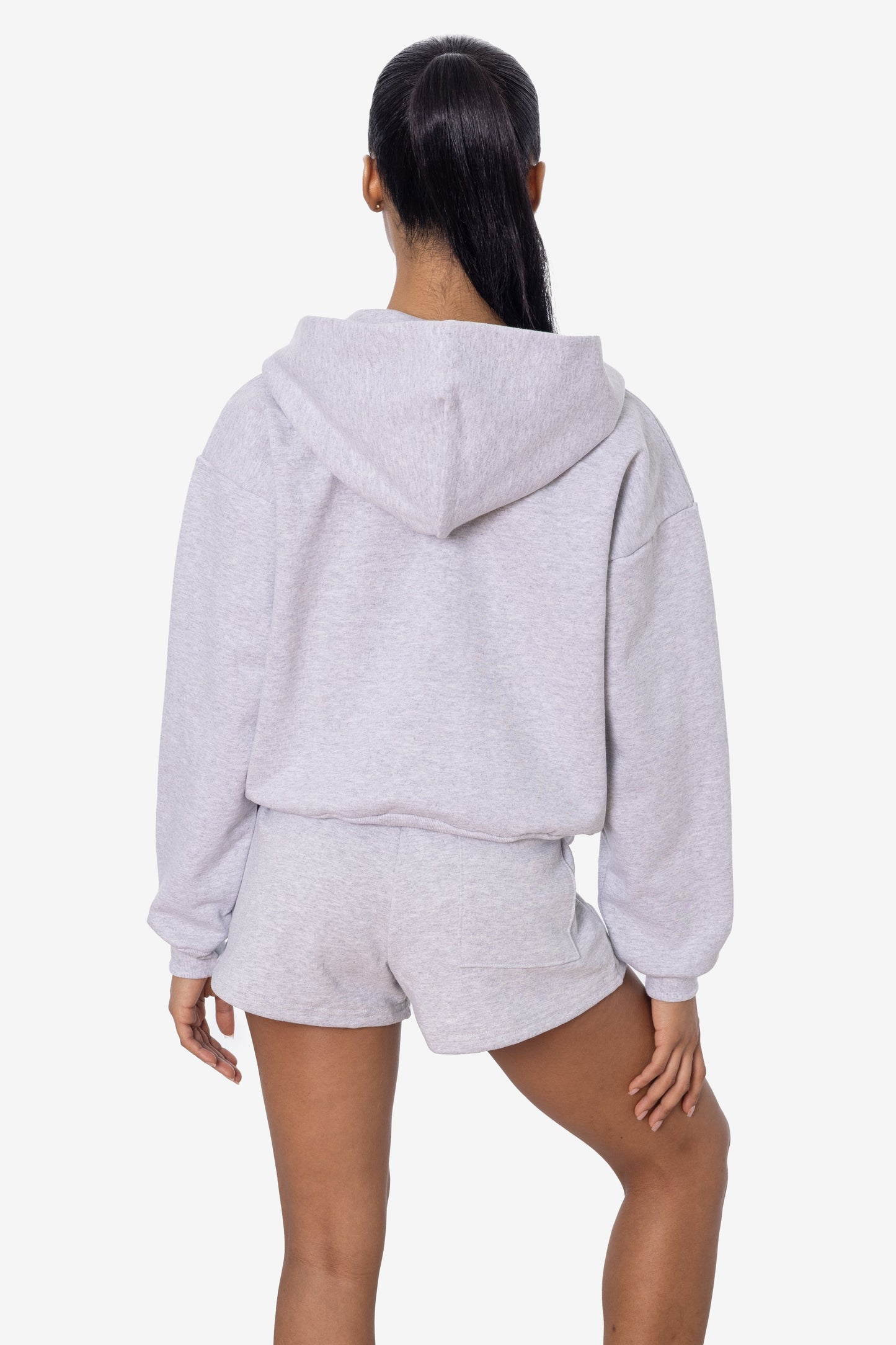 HF16 - Heavy Fleece Cropped Zip-Up Hoodie (Piece Dye)