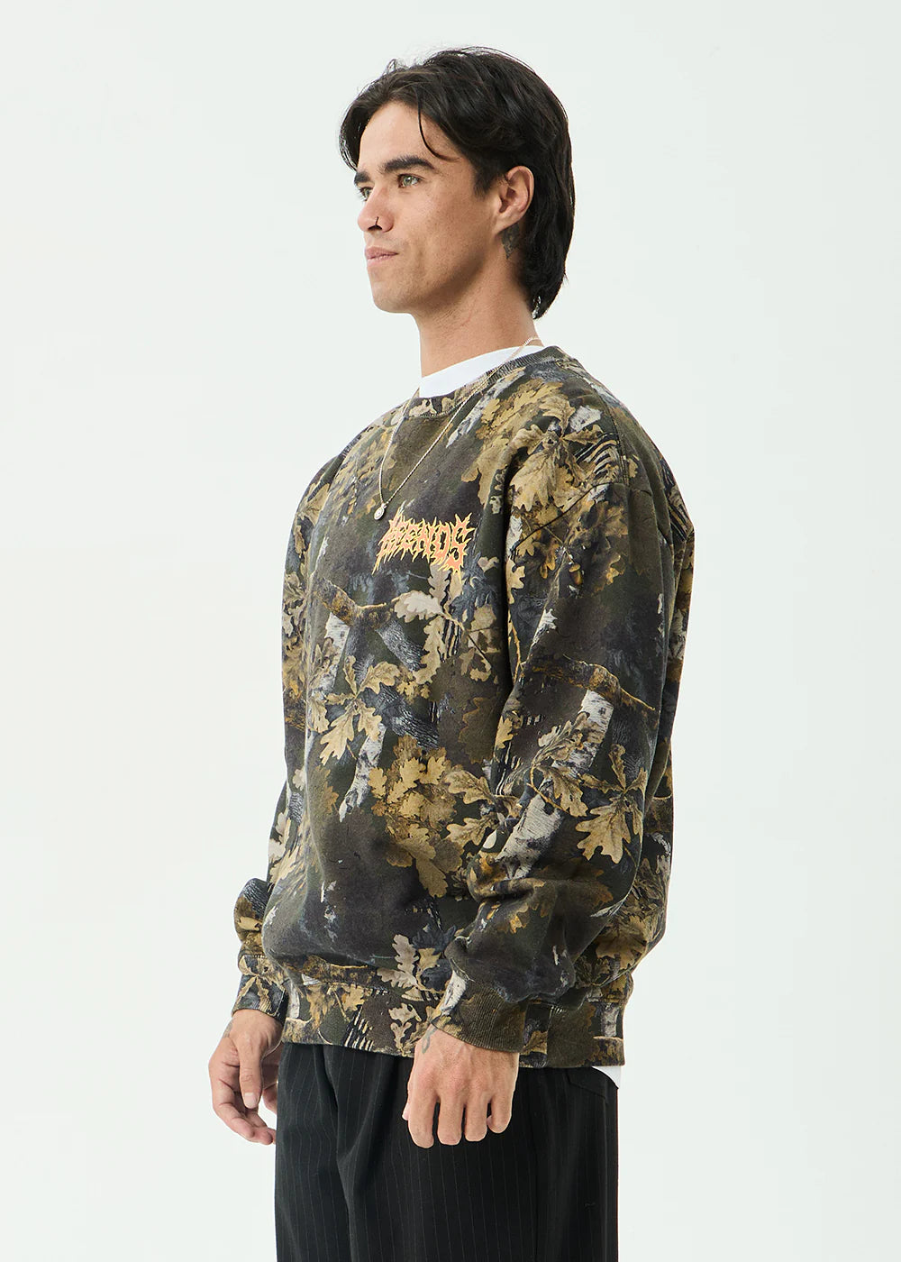 AFENDS Mens Find Me - Crew Neck - Find Me