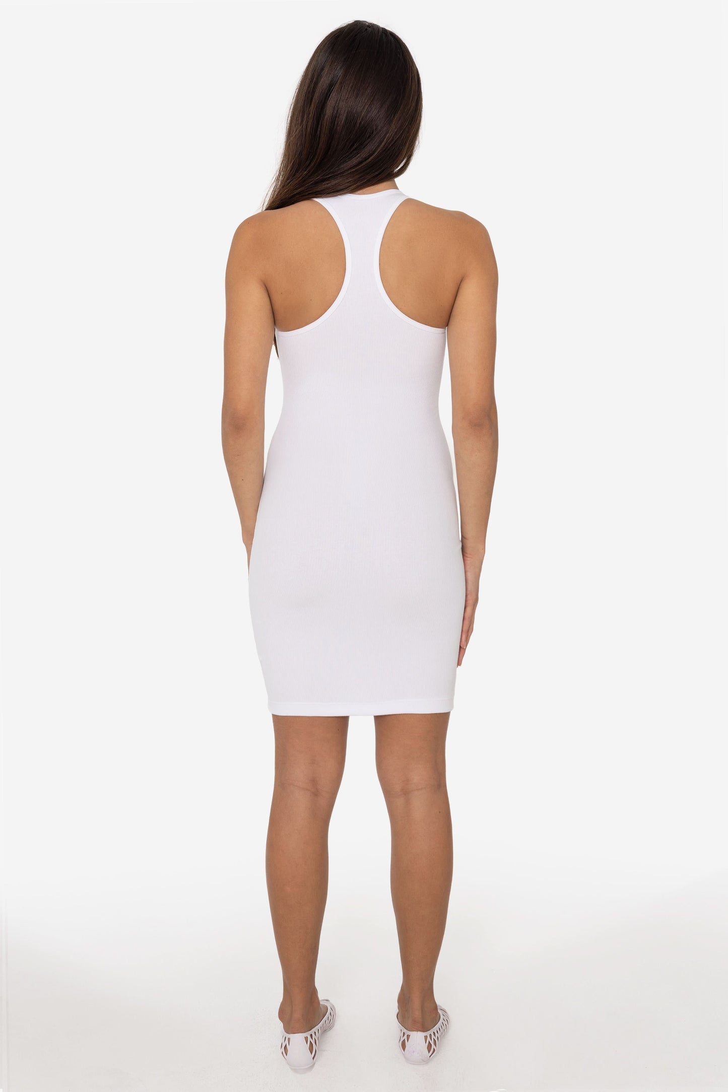 3386GD-SH - Heavy 2x1 Rib Short-Length Racerback Dress